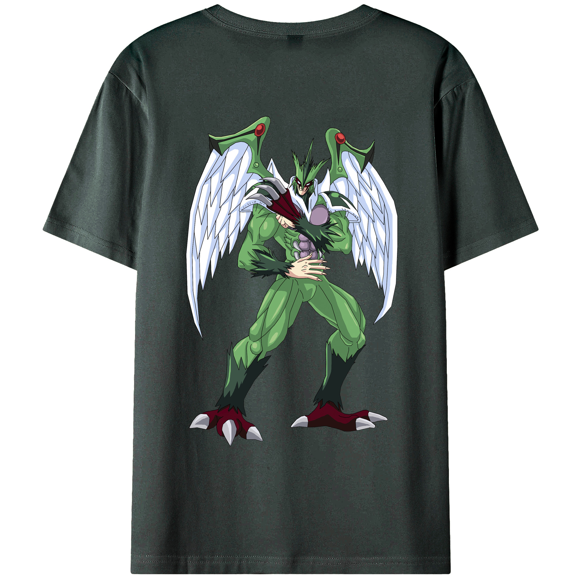 （画像用） 遊☆戯☆王 Yu-Gi-Oh! 綿100％ メンズ半袖Tシャツ（バックプリント） 通気性